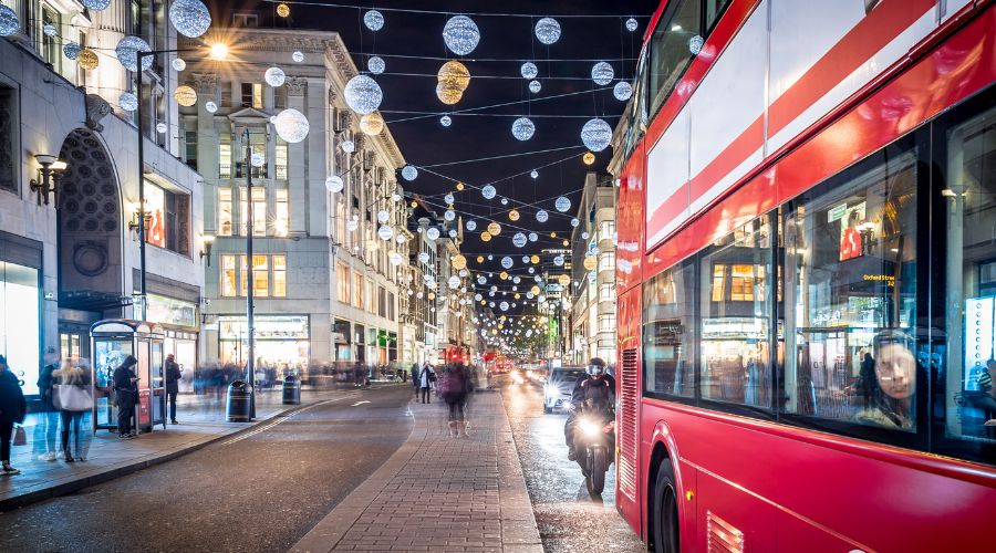 christmas lights on oxford street